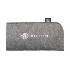 Vue Feltro RPET Pouch étui à lunettes de couleur gris| Krokrodeal