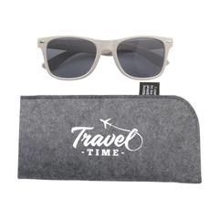 Vue Feltro RPET Pouch étui à lunettes de couleur gris| Krokrodeal