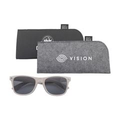 Vue Feltro RPET Pouch étui à lunettes de couleur noir| Krokrodeal