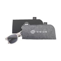 Vue Feltro RPET Pouch étui à lunettes de couleur noir| Krokrodeal
