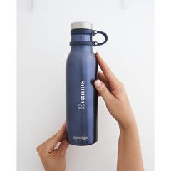 Vue Contigo® Matterhorn Metallic 590 ml bouteille de couleur bleu| Krokrodeal