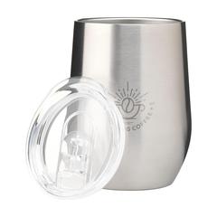 Vue Huevo RCS Recycled Steel Cup 350 ml gobelet thermos de couleur gris| Krokrodeal