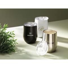 Vue Huevo RCS Recycled Steel Cup 350 ml gobelet thermos de couleur gris| Krokrodeal