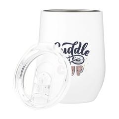 Vue Huevo RCS Recycled Steel Cup 350 ml gobelet thermos de couleur blanc| Krokrodeal