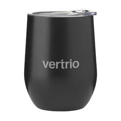 Vue Huevo RCS Recycled Steel Cup 350 ml gobelet thermos de couleur noir| Krokrodeal