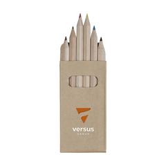 Vue SixColour crayons de couleur de couleur marron| Krokrodeal