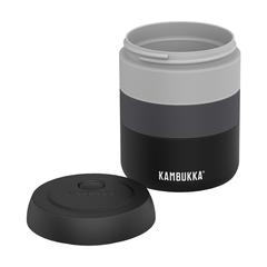 Vue Kambukka® Bora 600 ml contenant de nourriture de couleur noir| Krokrodeal
