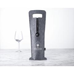 Vue Wine Bag-to-Give RPET sac à vin de couleur gris| Krokrodeal