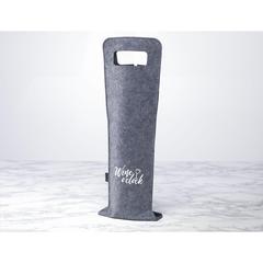 Vue Wine Bag-to-Give RPET sac à vin de couleur gris| Krokrodeal