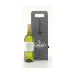 Vue Wine Bag-to-Give RPET sac à vin de couleur gris| Krokrodeal