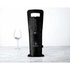 Vue Wine Bag-to-Give RPET sac à vin de couleur noir| Krokrodeal