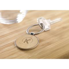 Vue Bamboo Key Circle porte-clés de couleur marron| Krokrodeal