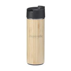 Vue Sakura 360 ml thermos en bambou de couleur marron| Krokrodeal