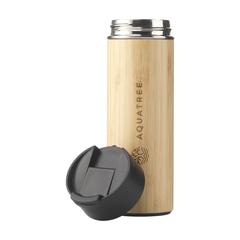 Vue Sakura 360 ml thermos en bambou de couleur marron| Krokrodeal