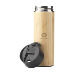Vue Sakura 360 ml thermos en bambou de couleur marron| Krokrodeal
