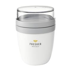 Vue Mepal Lunchpot Ellipse contenant de nourriture de couleur blanc| Krokrodeal