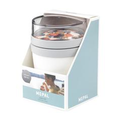 Vue Mepal Lunchpot Ellipse contenant de nourriture de couleur blanc| Krokrodeal