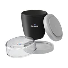 Vue Mepal Lunchpot Ellipse contenant de nourriture de couleur noir| Krokrodeal