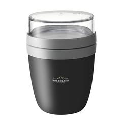 Vue Mepal Lunchpot Ellipse contenant de nourriture de couleur noir| Krokrodeal