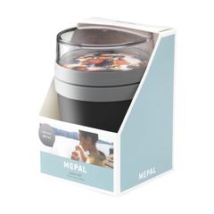 Vue Mepal Lunchpot Ellipse contenant de nourriture de couleur noir| Krokrodeal