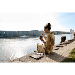 Vue Mepal Lunchpot Ellipse contenant de nourriture de couleur noir| Krokrodeal