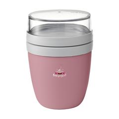 Vue Mepal Lunchpot Ellipse contenant de nourriture de couleur rose| Krokrodeal