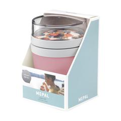 Vue Mepal Lunchpot Ellipse contenant de nourriture de couleur rose| Krokrodeal
