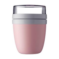 Vue Mepal Lunchpot Ellipse contenant de nourriture de couleur rose| Krokrodeal