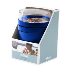 Vue Mepal Lunchpot Ellipse contenant de nourriture de couleur bleu| Krokrodeal