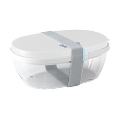 Vue Mepal Saladbox Ellipse boîte à salade de couleur blanc| Krokrodeal