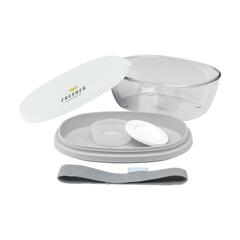 Vue Mepal Saladbox Ellipse boîte à salade de couleur blanc| Krokrodeal