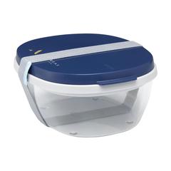Vue Mepal Saladbox Ellipse boîte à salade de couleur bleu| Krokrodeal