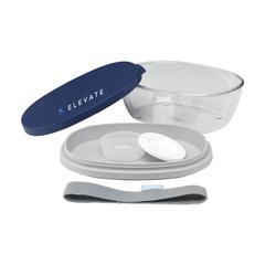 Vue Mepal Saladbox Ellipse boîte à salade de couleur bleu| Krokrodeal