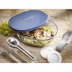 Vue Mepal Saladbox Ellipse boîte à salade de couleur bleu| Krokrodeal