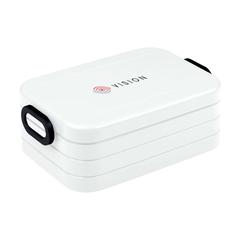 Vue Mepal Lunchbox Take a Break midi 900 ml de couleur blanc| Krokrodeal