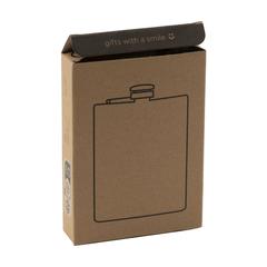 Vue Hipflask Bamboo 200 ml gourde de couleur marron| Krokrodeal