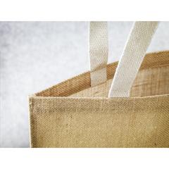 Vue Madrid Jute Shopper sac shopping de couleur beige| Krokrodeal