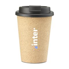Vue Attea Cork 350 ml mug de couleur beige| Krokrodeal