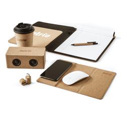 Vue Attea Cork 350 ml mug de couleur beige| Krokrodeal