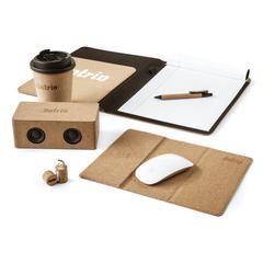 Vue Attea Cork 350 ml mug de couleur beige| Krokrodeal