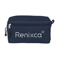 Vue Stacey RPET trousse de toilette de couleur bleu| Krokrodeal