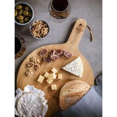 Vue Bodega Bamboo Board planche à découper en bambou de couleur marron| Krokrodeal