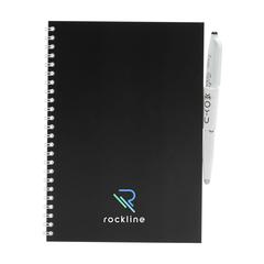 Vue MOYU Erasable Stone Paper Notebook SoftCover 18 pages de couleur noir| Krokrodeal