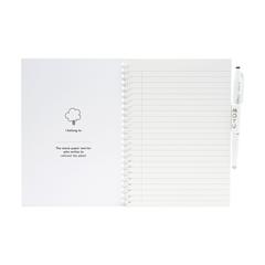 Vue MOYU Erasable Stone Paper Notebook SoftCover 18 pages de couleur noir| Krokrodeal