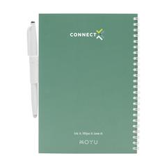Vue MOYU Erasable Stone Paper Notebook SoftCover 18 pages de couleur vert| Krokrodeal