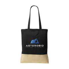 Vue Combi Organic Shopper (160 g/m²) sac shopping de couleur noir| Krokrodeal