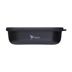 Vue Mepal Cirqula bol rectangulaire multi-usage 1L lunchbox de couleur noir| Krokrodeal