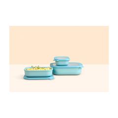 Vue Mepal Cirqula bol rectangulaire multi-usage 1L lunchbox de couleur noir| Krokrodeal