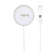 Vue Force MagSafe 10W Recycled Wireless Charger chargeur de couleur blanc| Krokrodeal