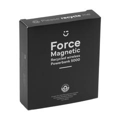 Vue Force Magnetic Recycled Wireless Powerbank 5000 de couleur blanc| Krokrodeal